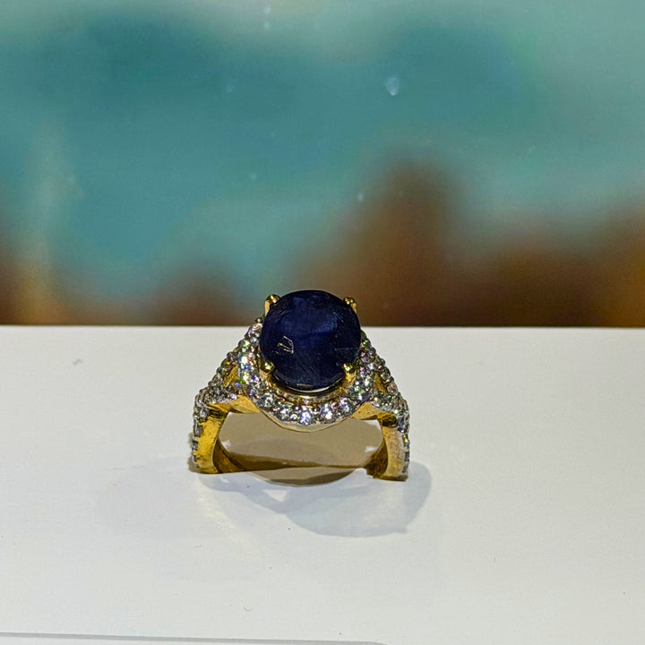 Blue Sapphire Silver Ring — 10 Carat Grade 1 | South African