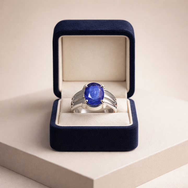Very good quality, blue sapphire, South Africa, 11 carat
