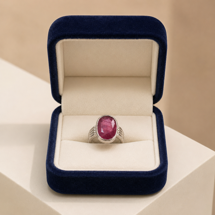 10 Carat Ruby Men’s Ring | Handmade Silver