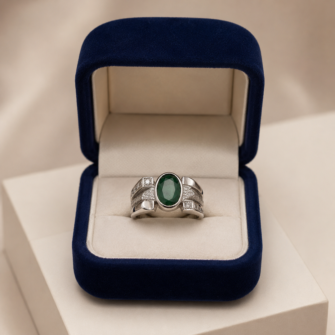 Buy Original Emerald Ring at Best Price (2.5 Carats)