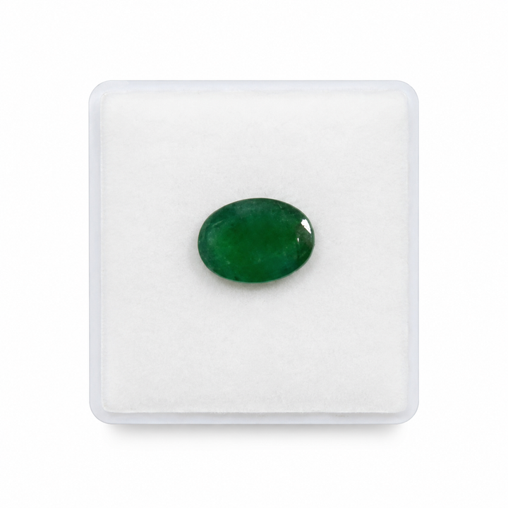 5.20 Carat Natural Emerald Stone | Oval Cut | Swat, Pakistan