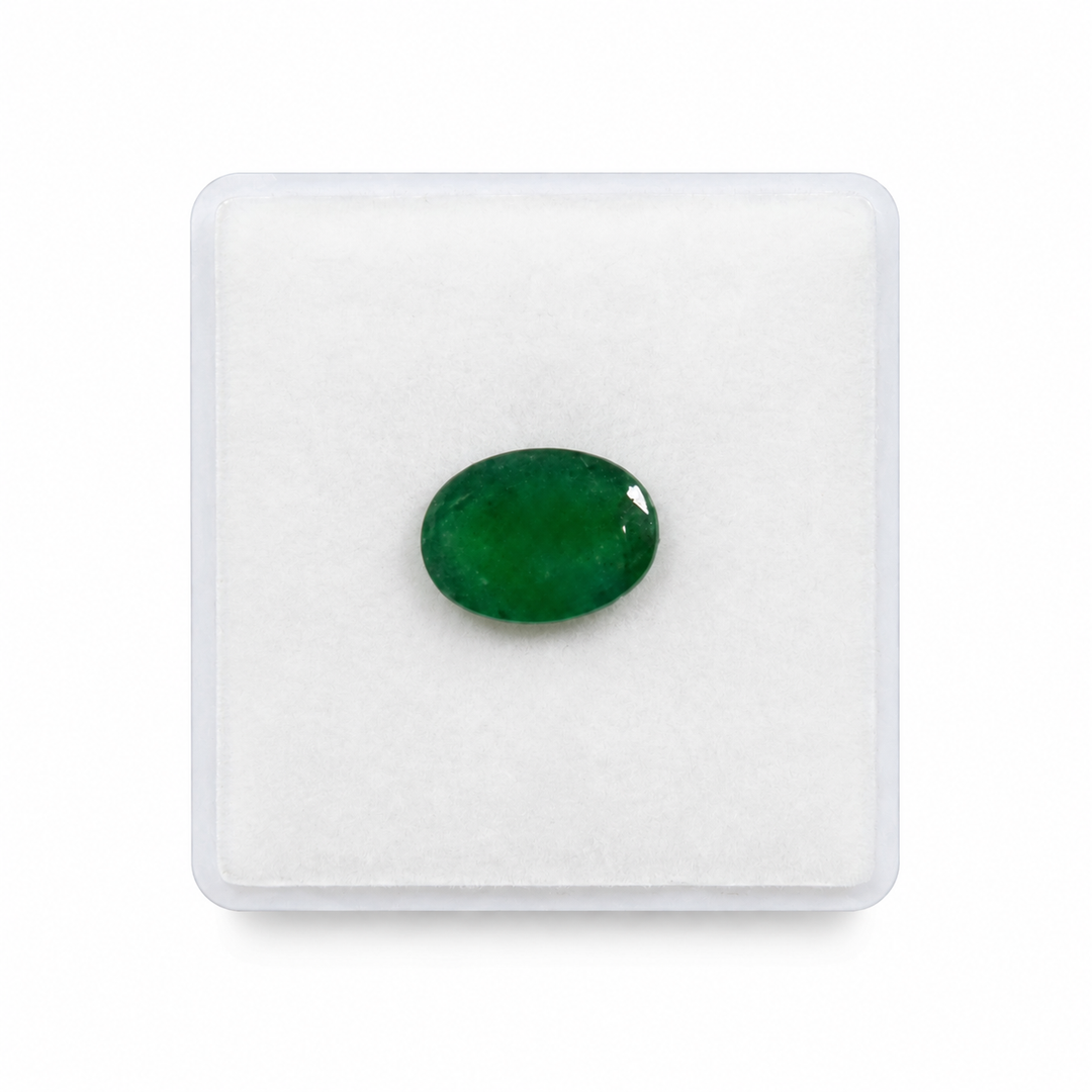 4.24 Carat Natural Emerald Stone | Oval Cut | Swat, Pakistan