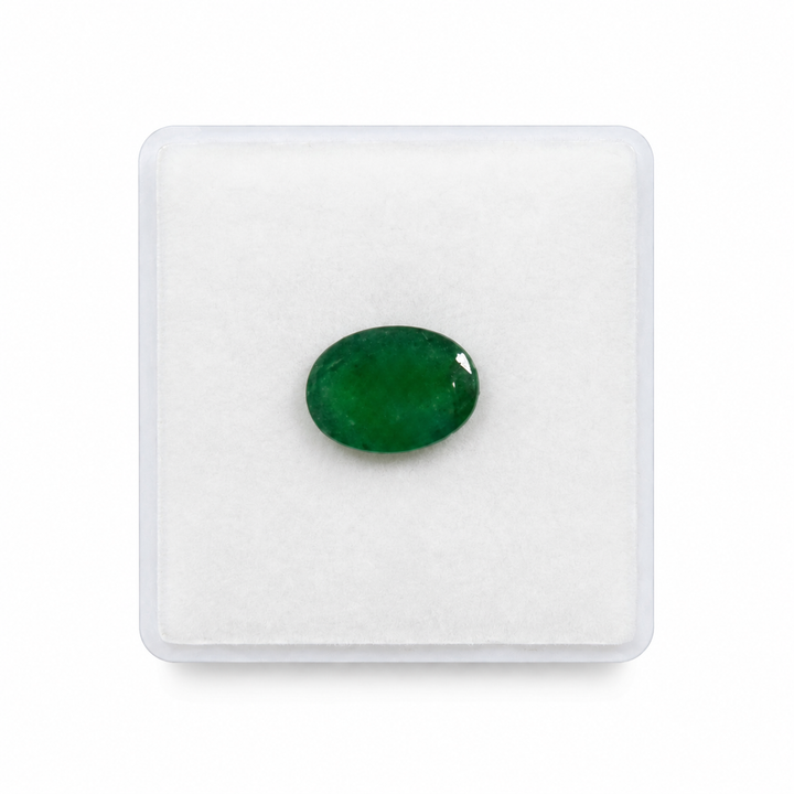 4.24 Carat Natural Emerald Stone | Oval Cut | Swat, Pakistan