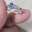 5-Carat Natural Blue Sapphire female Ring | south African  Gemstone in Sterling Silver