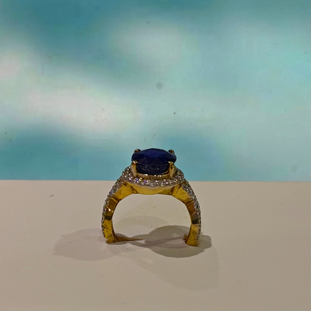 Blue Sapphire Silver Ring — 10 Carat Grade 1 | South African