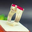 Natural  Ruby male Ring – 11.5 Carats | 925 Sterling Silver