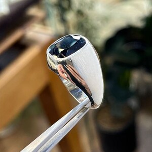 South Africa Blue Sapphire  – 8 Carats| Male Handmade Ring