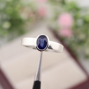 5-Carat Natural Blue Sapphire UNISEX Ring | south African  Gemstone in Sterling Silver