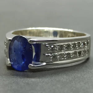 South Africa Blue Sapphire  – 4 Carats| UNIsex Handmade Ring