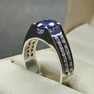 South Africa Blue Sapphire  – 4 Carats| UNIsex Handmade Ring
