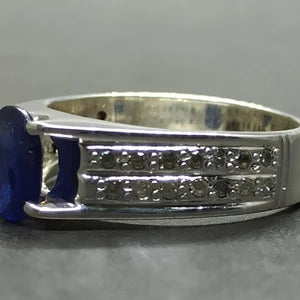 South Africa Blue Sapphire  – 4 Carats| UNIsex Handmade Ring