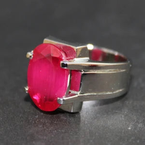 Natural  Ruby male Ring – 12 Carats | 925 Sterling Silver