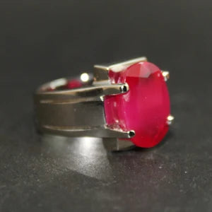 Natural  Ruby male Ring – 12 Carats | 925 Sterling Silver