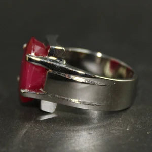 Natural  Ruby male Ring – 12 Carats | 925 Sterling Silver