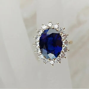 10-Carat Natural Blue Sapphire female Ring | south African  Grade 1  Gemstone in Sterling Silver