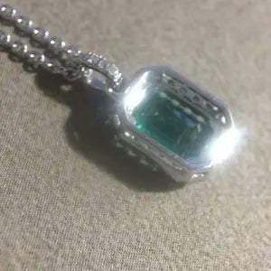 Natural 4-Carat Swat Emerald Pendant