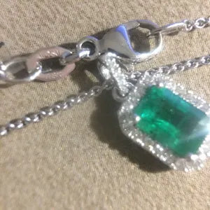 Natural 4-Carat Swat Emerald Pendant