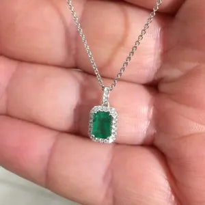 Natural 4-Carat Swat Emerald Pendant