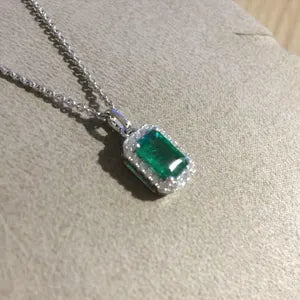 Natural 4-Carat Swat Emerald Pendant