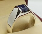 Natural Blue Sapphire (Grade 3) 8 Carats in silver ring