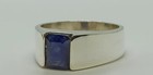 Natural Blue Sapphire (Grade 3) 8 Carats in silver ring